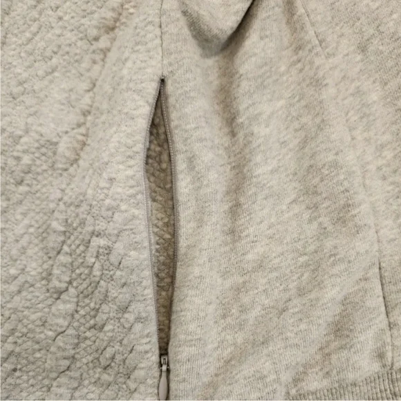 ORVIS Quarter-Zip Jacquard-knit Sweatshirt in Light Gray Size Small - Picture 8 of 11
